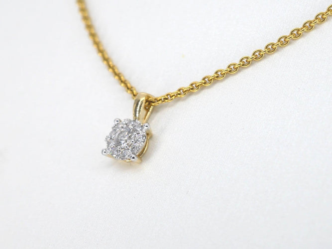 Pendentif Pendentif en or 14 carats avec diamant 58 Facettes 2402