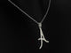 Pendentif Pendentif lettre A en or 14 carats et diamants 58 Facettes 2404