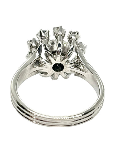 Bague 52 Bague solitaire en or blanc 18K et diamants 1,35 ct 58 Facettes 2304