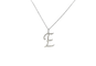 Pendentif Pendentif lettre E en or 14k et diamants naturels 58 Facettes 2406