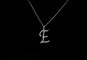 Pendentif Pendentif lettre E en or 14k et diamants naturels 58 Facettes 2406