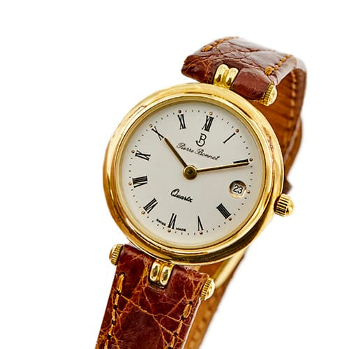 Montre Pierre Bonnet - Montre femme à quartz en or jaune 18 ct 58 Facettes 36748