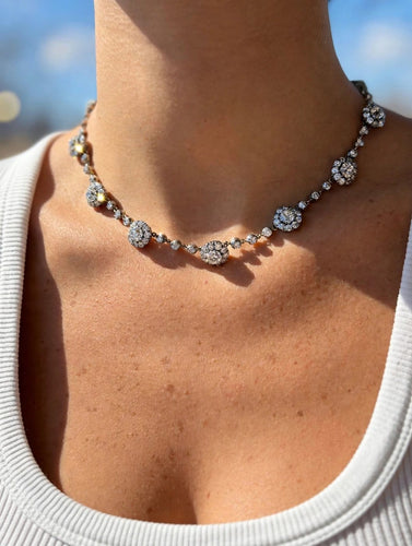 Collier Collier rivière diamants taille ancienne 58 Facettes 555/26 A
