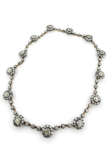 Collier Collier rivière diamants taille ancienne 58 Facettes 555/26 A