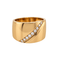Bague 53 Hermès Trace - Bague en or jaune et diamants 58 Facettes 502036