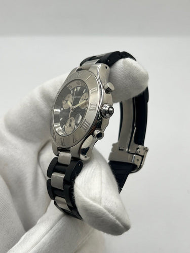 Montre Cartier 21 Chronoscaph - Montre en acier 38 mm 58 Facettes 2283