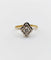 Bague 51 Bague Art déco en or 18k à fleur ciselée 58 Facettes A07880