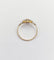 Bague 51 Bague Art déco en or 18k à fleur ciselée 58 Facettes A07880