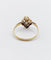 Bague 51 Bague Art déco en or 18k à fleur ciselée 58 Facettes A07880