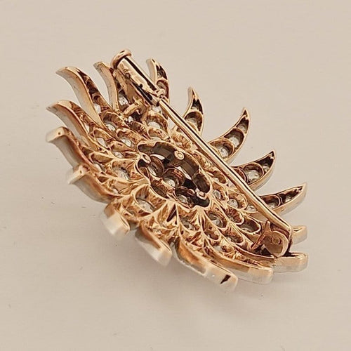 Broche Broche Art déco en or blanc et diamants 58 Facettes 2690503