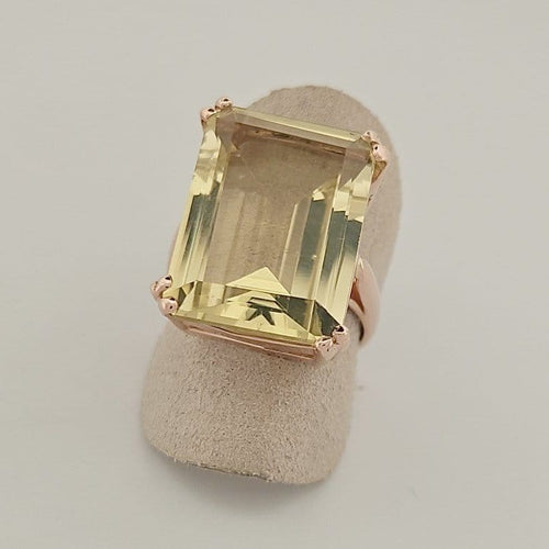 Bague 57.5 Bague en or rose 18 carats 58 Facettes 2690423
