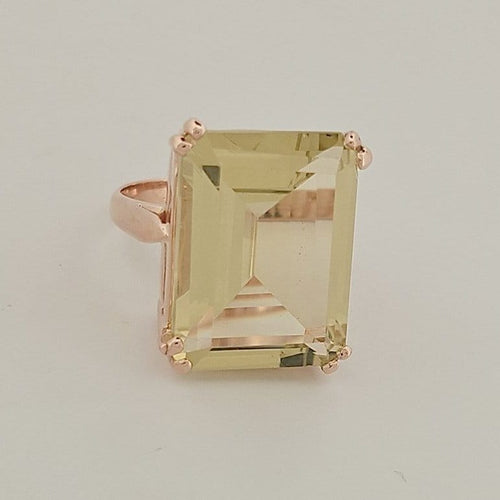 Bague 57.5 Bague en or rose 18 carats 58 Facettes 2690423