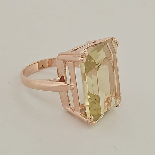 Bague 57.5 Bague en or rose 18 carats 58 Facettes 2690423