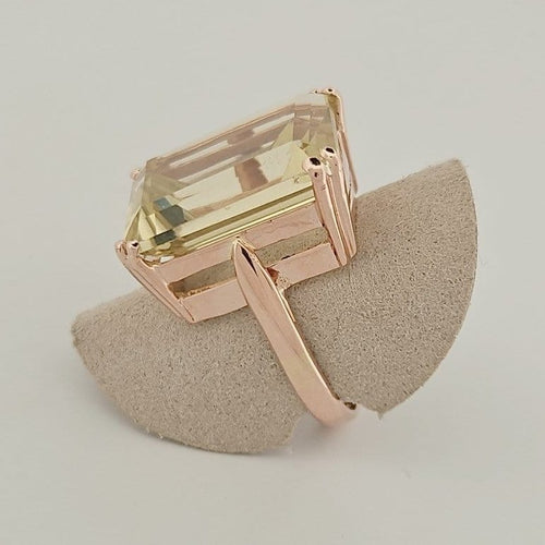 Bague 57.5 Bague en or rose 18 carats 58 Facettes 2690423