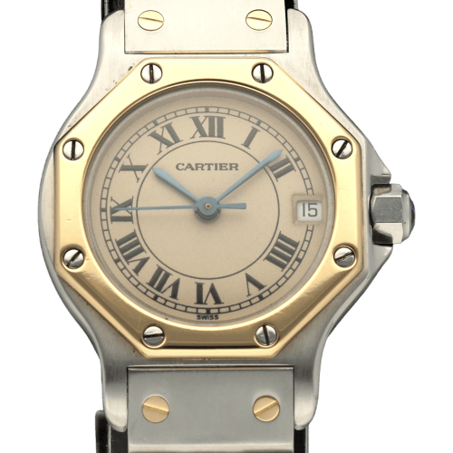 Cartier Santos Octagon - Montre W2001683 or et acier