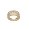 Bague 51 Bague en or jaune et gris 18k, diamants 58 Facettes FB11976
