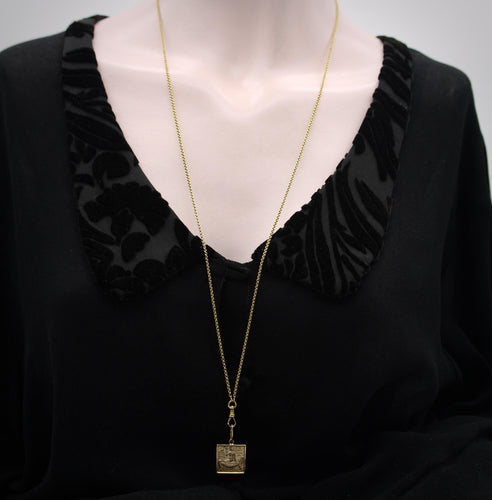 Collier Époque victorienne - Chaîne en or 14k à maillons câble 58 Facettes 11227