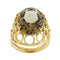 Bague Bague - Quartz fumé ovale en or jaune 18 ct 58 Facettes 34882