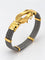 Bracelet Bracelet homme en or jaune 18 carats et acier 58 Facettes Ao