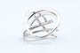 Bague 54 Bague joaillière en or blanc 18K, diamants blancs et noirs 58 Facettes BG31300464-107