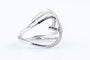 Bague 54 Bague joaillière en or blanc 18K, diamants blancs et noirs 58 Facettes BG31300464-107