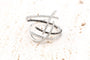 Bague 54 Bague joaillière en or blanc 18K, diamants blancs et noirs 58 Facettes BG31300464-107