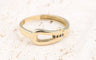 Bague 57 Bague en or jaune 18K et diamants noirs 0,03 ct 58 Facettes BG203741-107