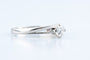 Bague 50 Solitaire en or blanc 18K avec diamant 0,30 ct 58 Facettes BG625203-107