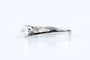Bague 50 Solitaire en or blanc 18K avec diamant 0,30 ct 58 Facettes BG625203-107