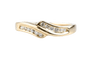Bague en or jaune 18K et diamants 0,26 ct