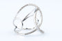 Bague 54 Bague joaillière entrelacée en or blanc 18k et diamants 58 Facettes BG31300431-107