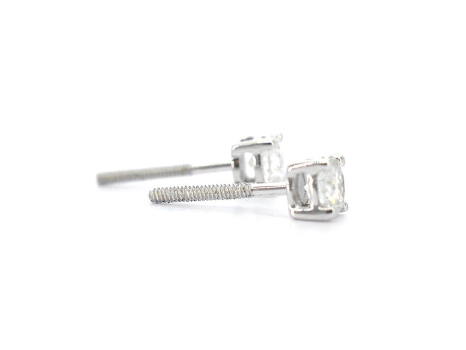 Boucles d'oreilles Boucles d'oreilles en or blanc 14k et diamants 58 Facettes 2423
