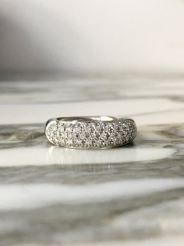 Bague 56 Damiani - Bague en or blanc 18K et diamants 58 Facettes 297