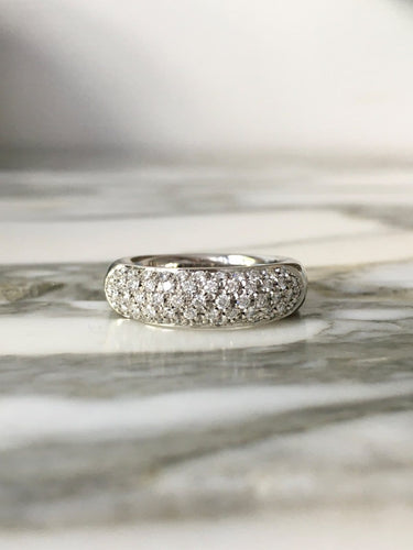 Bague 56 Damiani - Bague en or blanc 18K et diamants 58 Facettes 297