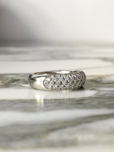 Bague 56 Damiani - Bague en or blanc 18K et diamants 58 Facettes 297