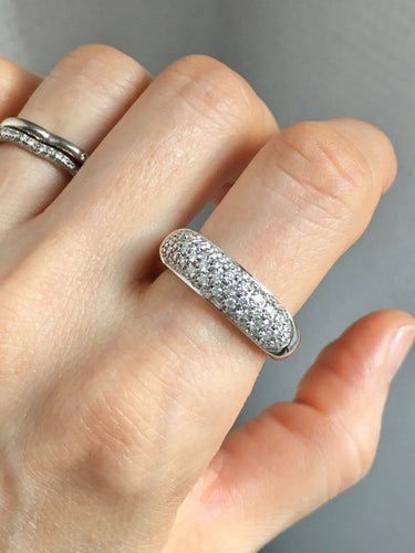 Bague 56 Damiani - Bague en or blanc 18K et diamants 58 Facettes 297