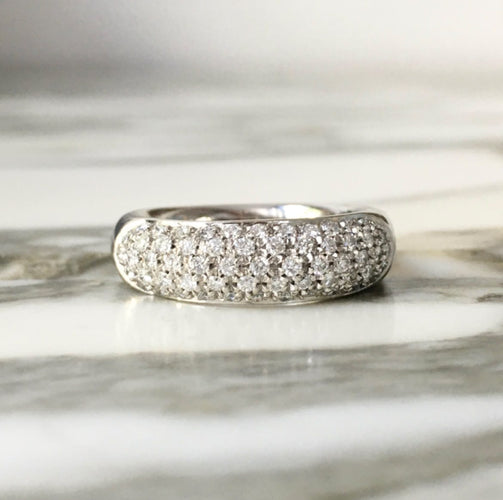 Bague 56 Damiani - Bague en or blanc 18K et diamants 58 Facettes 297
