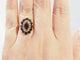 Bague 56 Bague vintage en or jaune 18 carats et grenats 58 Facettes 33647