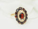 Bague 56 Bague vintage en or jaune 18 carats et grenats 58 Facettes 33647