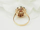 Bague 56 Bague vintage en or jaune 18 carats et grenats 58 Facettes 33647