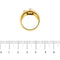 Bague Bague jonc en or jaune et or blanc 18 ct avec saphirs 58 Facettes 37051