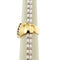 Bague Bague jonc en or jaune et or blanc 18 ct avec saphirs 58 Facettes 37051