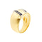 Bague Bague jonc en or jaune et or blanc 18 ct avec saphirs 58 Facettes 37051
