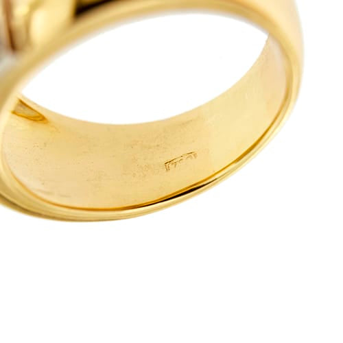 Bague Bague jonc en or jaune et or blanc 18 ct avec saphirs 58 Facettes 37051