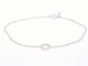 Bracelet Bracelet en or blanc 14k avec diamants 58 Facettes 2608