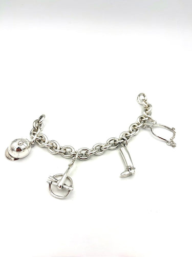 Bracelet Gaétan de Percin - Bracelet breloques vintage en argent 58 Facettes DEPER BRA 1055