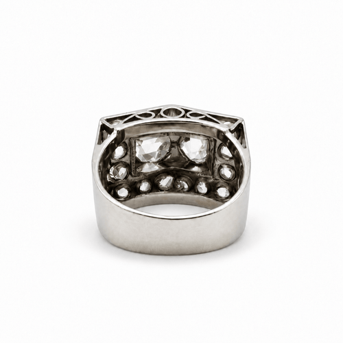 Bague 48.5 Bague Tank en or blanc et diamants 58 Facettes 1.0001673/1