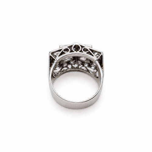Bague 48.5 Bague Tank en or blanc et diamants 58 Facettes 1.0001673/1