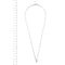 Collier Collier point de lumière avec diamant 0,10 ct en or blanc 18 carats 58 Facettes 36152