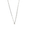 Collier Collier point de lumière avec diamant 0,10 ct en or blanc 18 carats 58 Facettes 36152